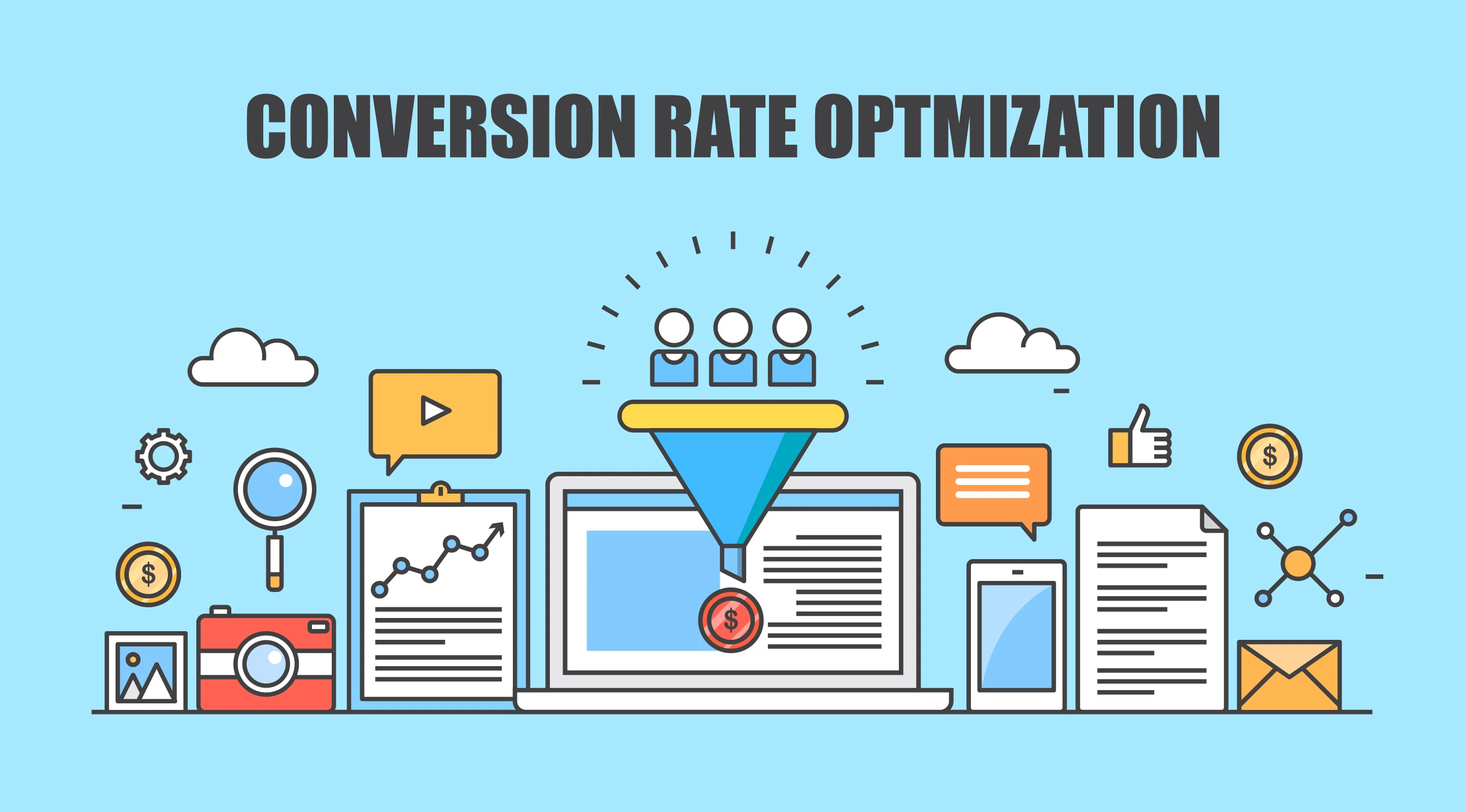 Conversion rate optimisation agency graphic