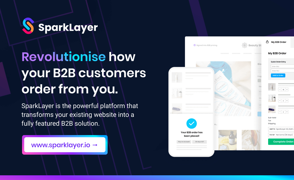 Sparklayer B2B Logo Graphic