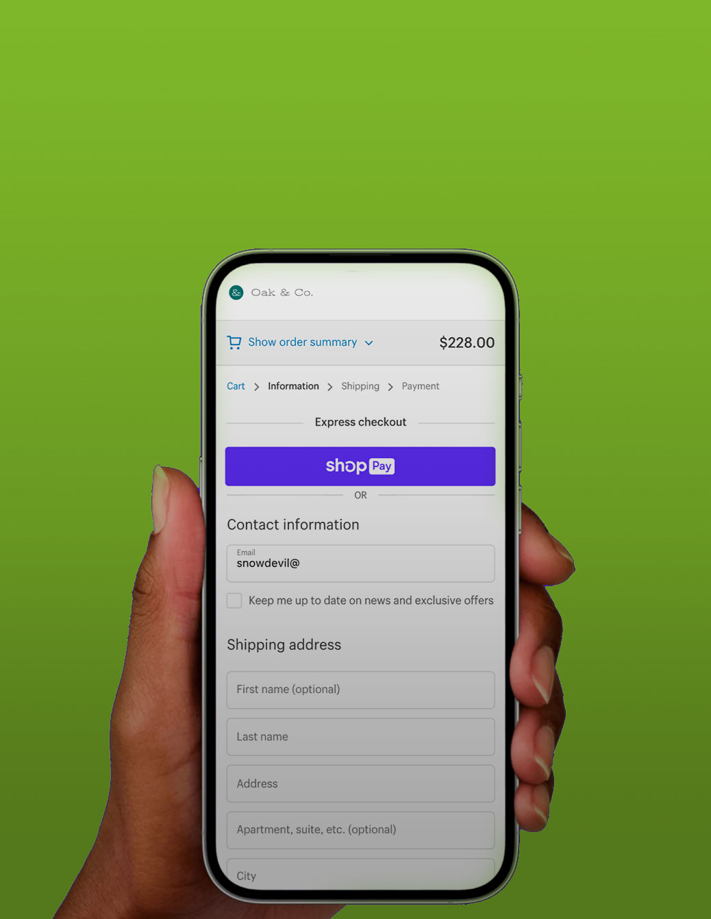 Shopify One-Page Checkout